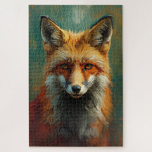 Portrait de Renard Rouge Artistique - Peinture à l