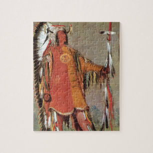 Puzzle Portrait du chef indien Mato-Tope par George Catli