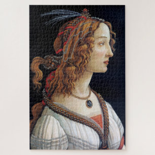 Puzzle Portrait d'une dame, Sandro Botticelli