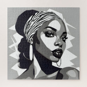 Puzzle Portrait d'une femme noire