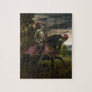 Puzzle Portrait équestre de Charles V par Titian