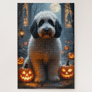 Puzzle Portrait gothique d'Halloween de Vieux Chien de Be