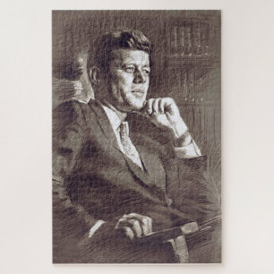 Puzzle Portrait JFK