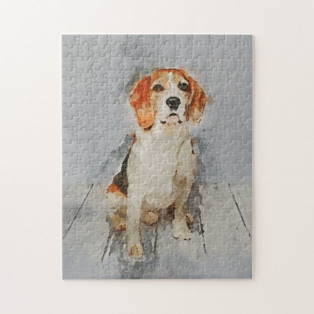 Puzzle Portrait mignon de beagle (Vertical)