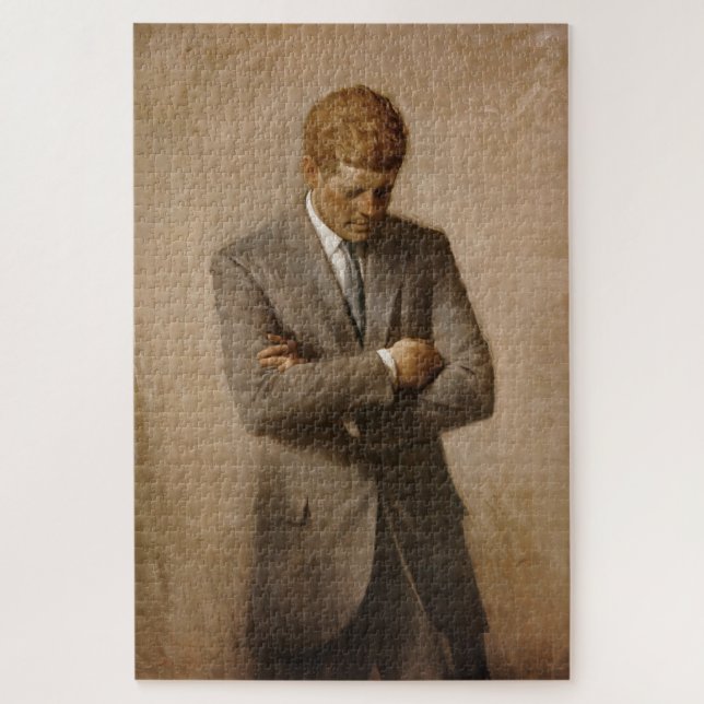 Puzzle Portrait officiel de John F Kennedy (Vertical)