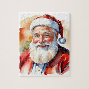 Puzzle Portrait personnalisé du visage du Père Noël Santa