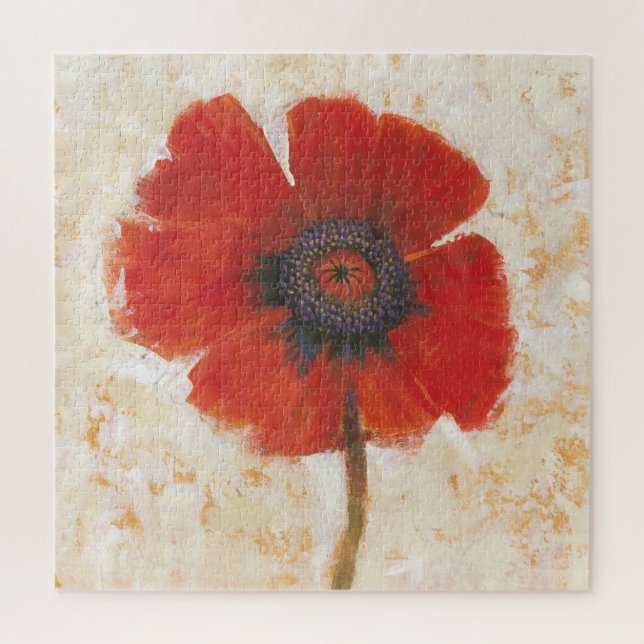 Puzzle Portrait Red Poppy (Vertical)