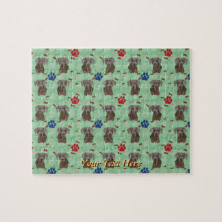 Puzzle Portrait Weimaraner