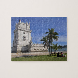 Puzzle Portugal, Lisbonne. Tour de Belem, un site du patr