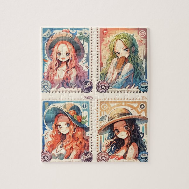 Puzzle Postage Anime (Vertical)