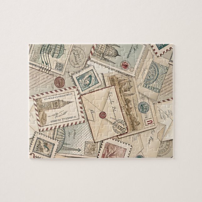 Puzzle Postage vintage (Horizontal)