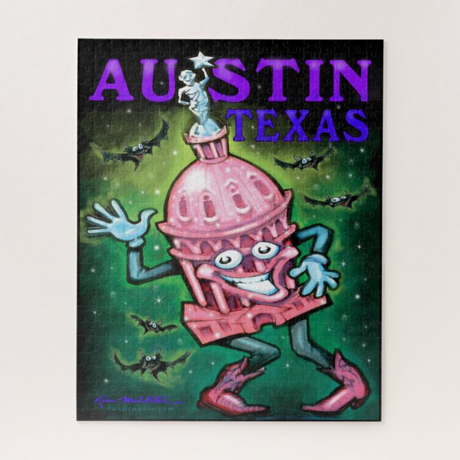 Puzzle Poster Austin Texas (Vertical)