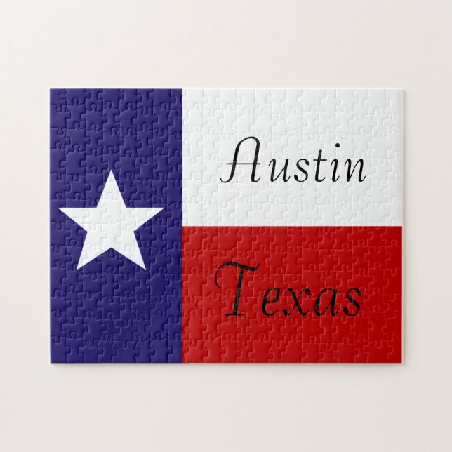 Puzzle Poster Austin Texas (Horizontal)