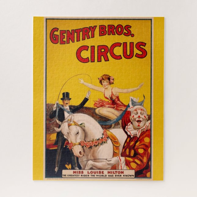 Puzzle Poster de cirque vintage (Vertical)