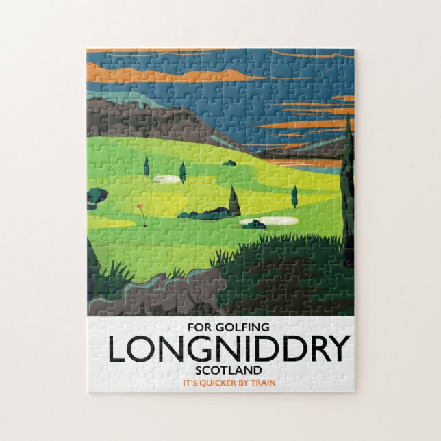 Puzzle poster de voyage de longnidry Scotland Golf (Vertical)