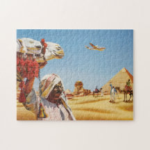 Poster de voyage en Egypte vintage, Pyramide, Sphi