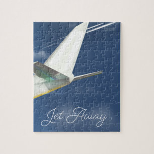 Puzzle Poster de voyage Jet Away.