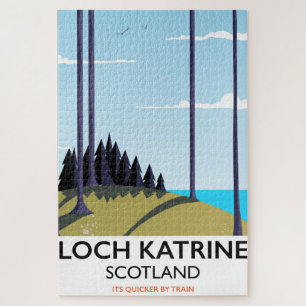 Puzzle Poster de voyage Loch katrine scotland