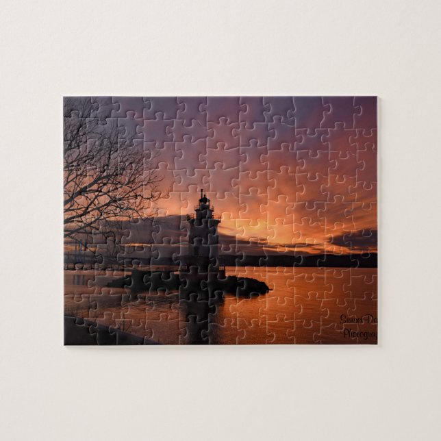 Puzzle Poster du coucher du soleil à Tarrytown (Horizontal)