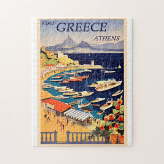 Puzzle Poster du Vintage voyage grec