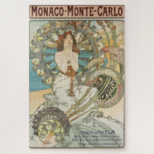 Puzzle Poster Mont-Carlo vintage par Alphonse Mucha