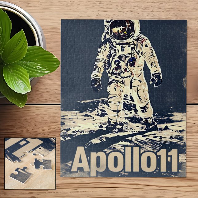 Puzzle Poster vintage Apollo 11 (Créateur téléchargé)