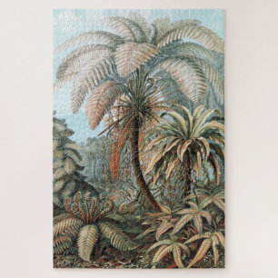Puzzle Poster vintage Ernst Haeckel Palm Trees
