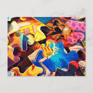 Puzzle Postkarte