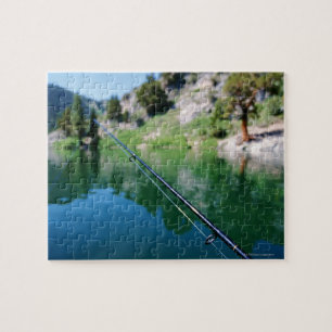 Puzzle Poteau et lac de pêche