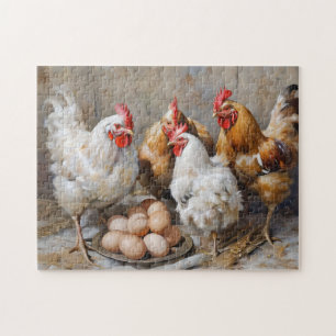 Puzzle Poulets et oeufs
