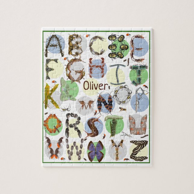 Puzzle pour enfants - Personnaliser avec nom (Vertical)