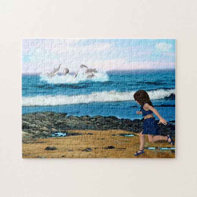 Puzzle Pour voir les dauphins (Horizontal)