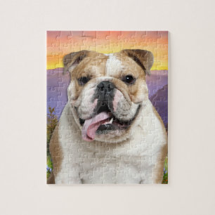 Puzzle Pré de bouledogue