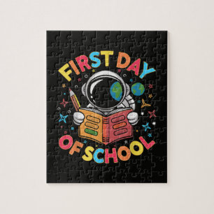 Puzzle Premier jour d'école Astronaute Espace Retour à l'