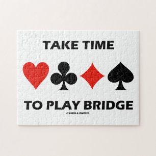 Puzzle Prenez Le Temps De Jouer Bridge Four Card Costumes