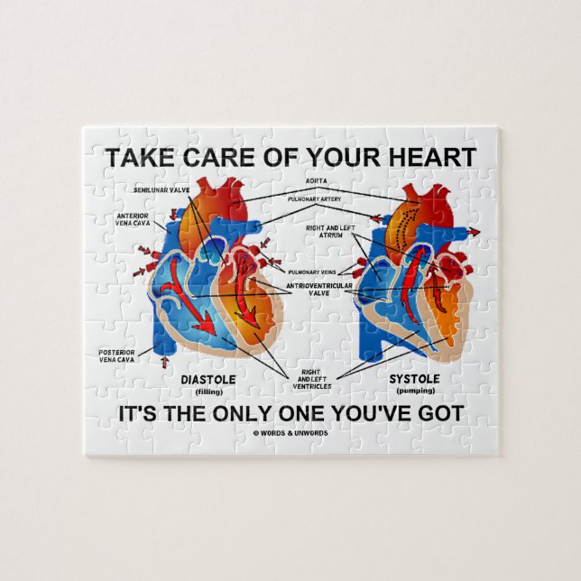 Puzzle Prenez soin de votre coeur qu'il est seulement un (Horizontal)