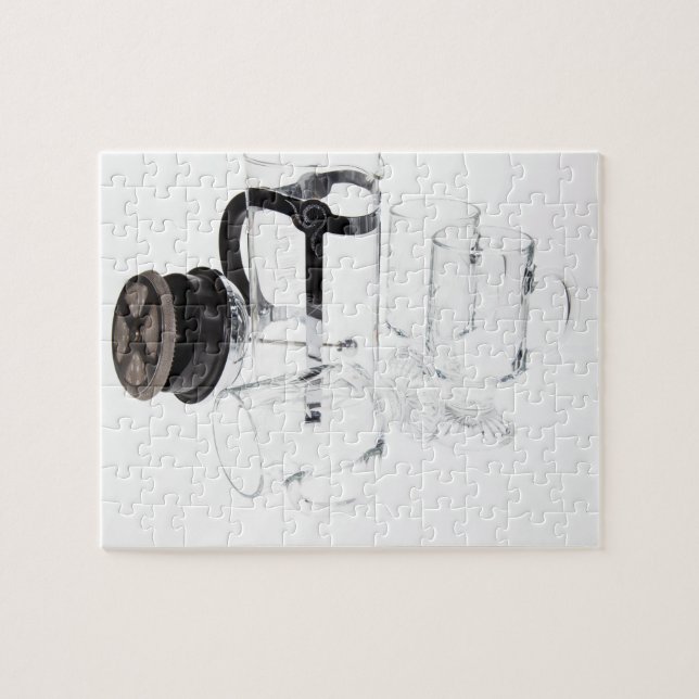 Puzzle presse française (cafetière à piston) (Horizontal)