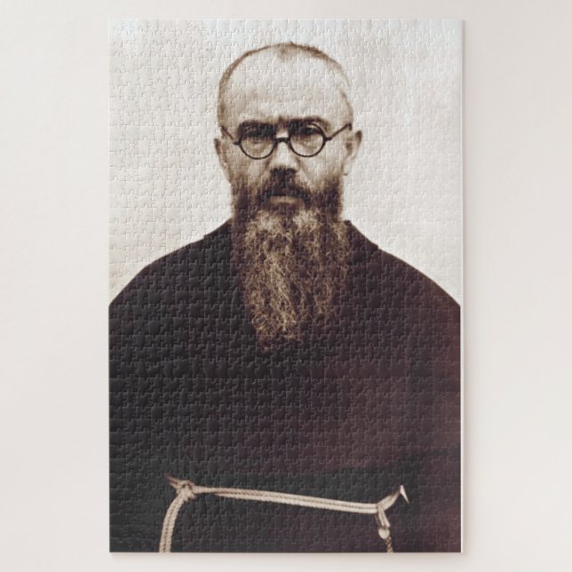 Puzzle Prêtre catholique polonais Saint Maximilian Kolbe (Vertical)