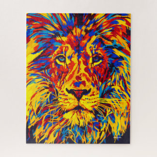 Puzzle primaire de lion par Shai Steiner