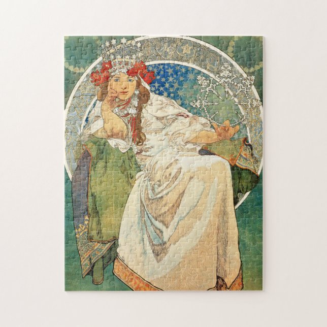 Puzzle Princesse Hyacinth d'Alphonse Mucha (Vertical)
