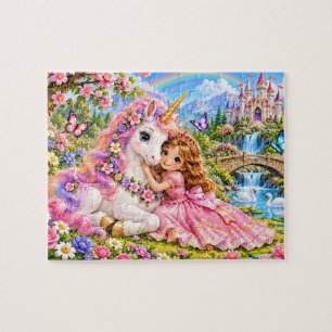 Puzzle Princesse licorne magique Fantastique
