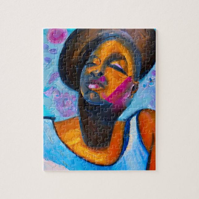 Puzzle Princesse Nubienne Puissante femme noire (Vertical)