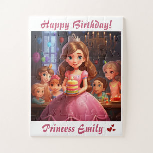 Puzzle Princesse personnalisée [Nom] Anniversaire