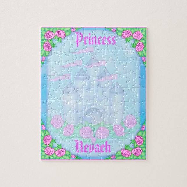 Puzzle Princesse royale mignonne Castle Customizable (Vertical)