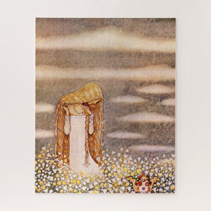 Puzzle “Princesse Tuvstarr” aquarelle de John Bauer