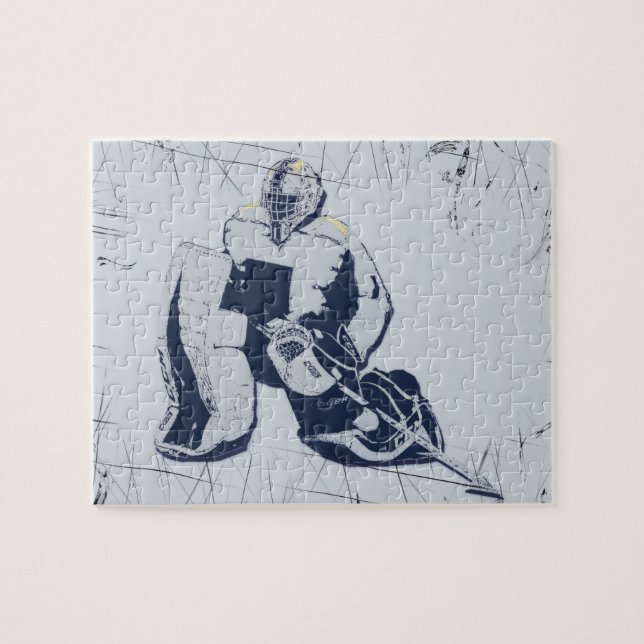 Puzzle Pro Goalie - gardien de but de hockey sur glace (Horizontal)