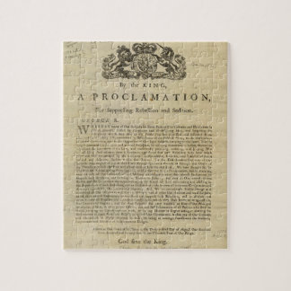 Puzzle Proclamation du Roi pour la répression de la rébel