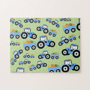 Puzzle Production de Camion Blue Tracteur