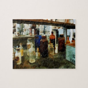 Puzzle Produits chimiques incorporés en bouteilles