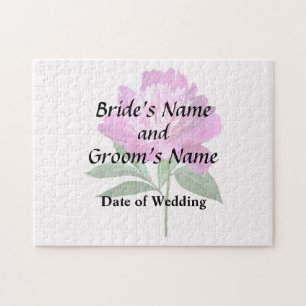 Puzzle Produits de mariage One Pink Peony